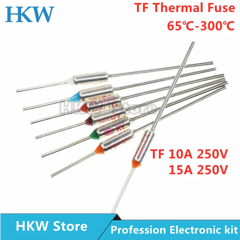 Cut-off or Temp fuse or TF THERMAL FUSE 99°C or 210.2°F 15A/125VAC 10A/250VAC 