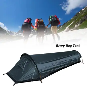Bolsa de dormir ultraligera para una sola persona, compacta, resistente al agua, para acampar al aire libre
