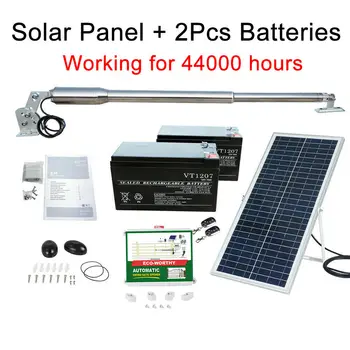 

Solar Single Electric Gate Opener Door Kit Swing Automatic w.Remote Control 24V