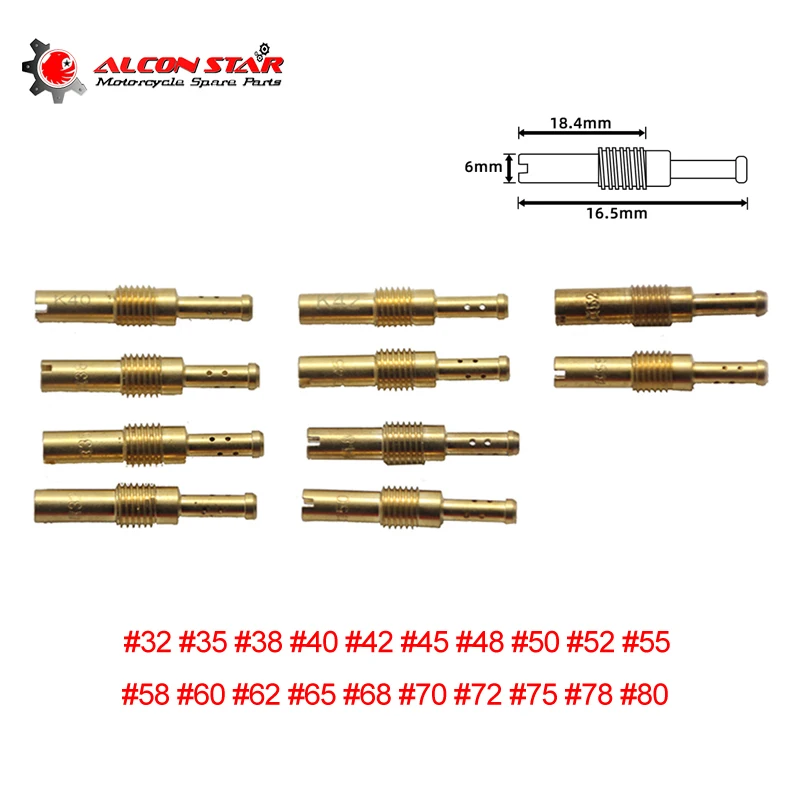 Комплект карбюратора Alconstar для OKO Koso Keihin N424-21 10 шт./компл. 32-80 мотоцикла скутера PZ26