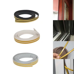 MroMax Self-adhesive Anti-collision Strip EPDM Length Of Each 2500/4000/6000mm Fit The Gap 1-2mm I Type Black/White/Grey 2/4PCS