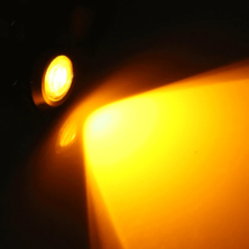 4x IP68 Водонепроницаемый светодиодный светильник в стиле рок для внедорожников, белый, синий, зеленый, желтый, красный уличный светильник ing - Испускаемый цвет: Yellow