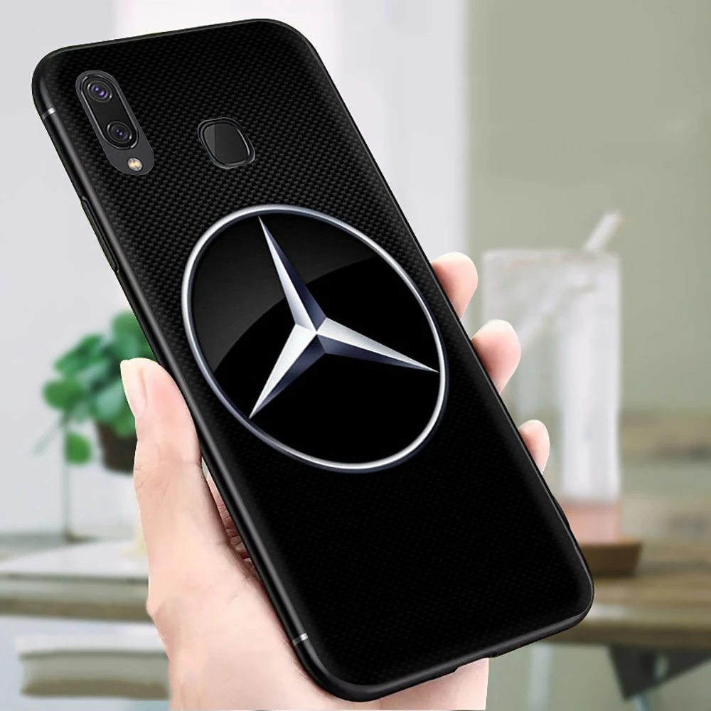 Mercedes логотип мягкий силиконовый чехол для телефона для samsung Galaxy A3 A5 A6 плюс A7 A8 A9 J4 J6 J7 Duo J8