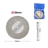 50/60mm Diamond Cutting Discs & Drill Bit Mini Circular Saw For Rotary Tool Dremel Stone Blade Link Rod Blade Accessories ► Photo 2/6