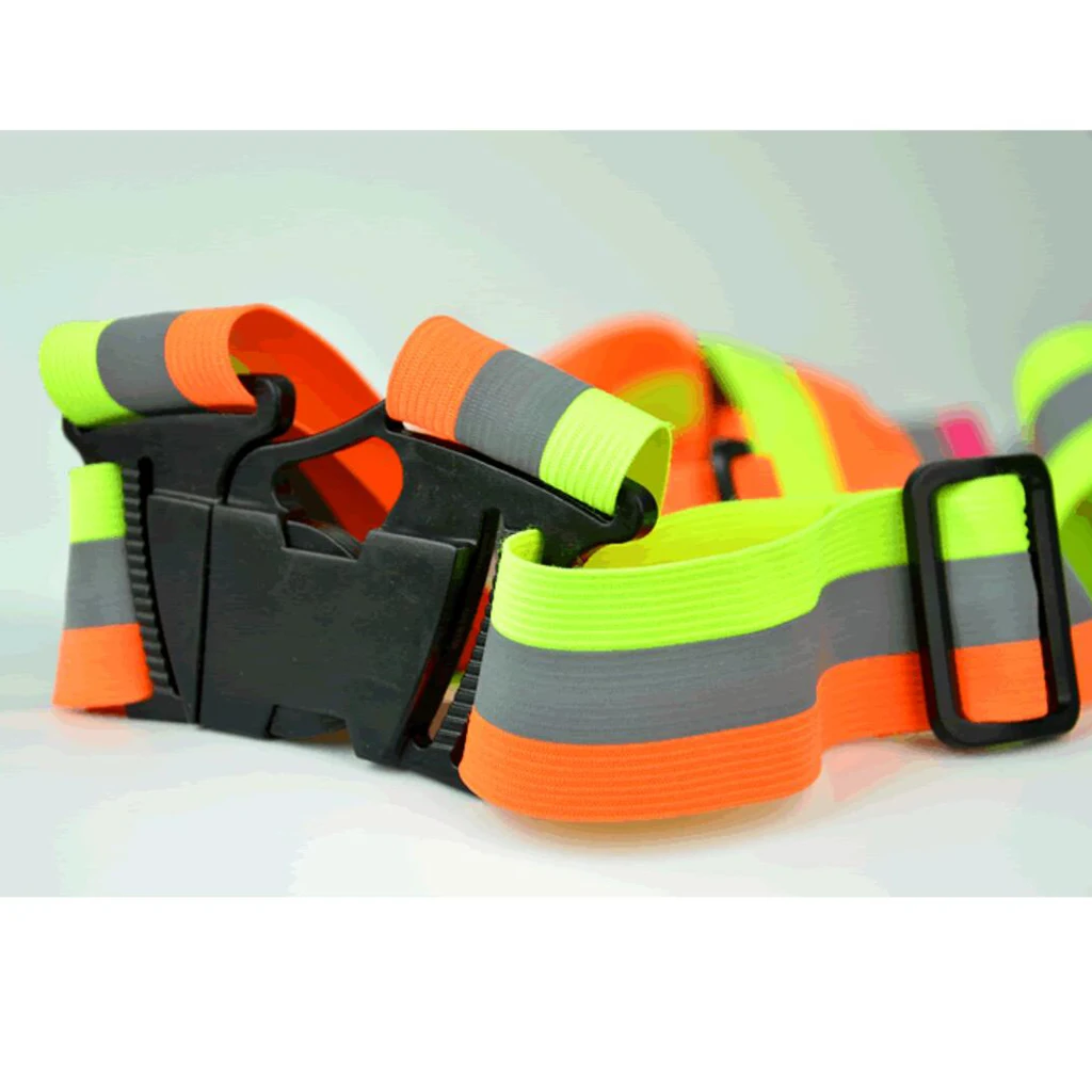 Reflective Safety Vest, Bright Construction Vest Belt with Reflective Strips, High Visibility Vest for Working Outdoor