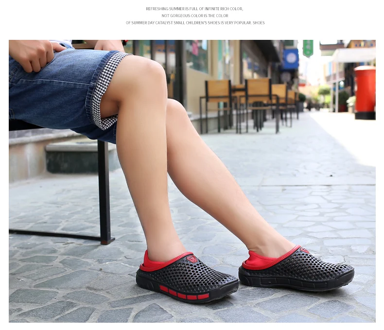 חדש נוח גדול גודל גברים בריכת סנדלי הקיץ חיצוני חוף נעלי גברים להחליק על גן כפכפים מקרית מים מקלחת כפכפים