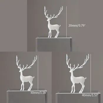 

3Pcs Silicone Mini Elk Deer Modeling Resin Mold Landspace Fillings Resin Jewelry Fillings Resin Casting Filler Art Craft