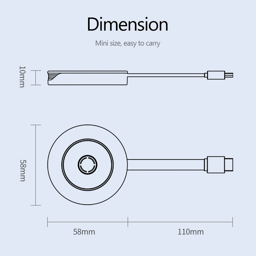 ТВ ресивер Miracast Airplay 2 4G/1 Wi Fi HD экран DLNA для телефонов iOS Android Smat|SmartTV-стики и тюнеры| |