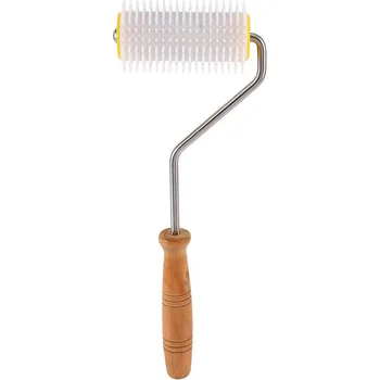 

Honey Extractor, Honey Extracting Tool with Wooden Handle, Beekeeping Bee Comb Honey Uncapping Extracting