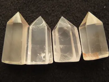 

afa880241++++TOP!!! 4 NATURAL PRETTY QUARTZ yellow CRYSTAL points Healing