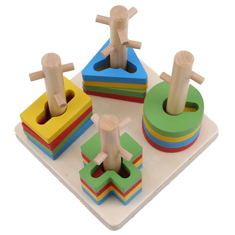 Обучающая игрушка для детей дошкольного возраста, обучающая игра Монтессори для малышей, детские деревянные Математические Игрушки-Головоломки