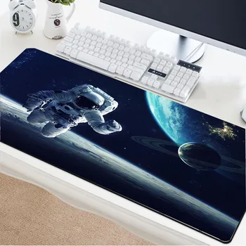 

Yuzuoan universe space astronaut pattern mouse pad oversized keyboard mouse pad supports customization