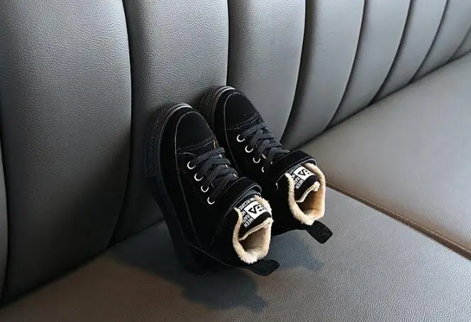 Новое поступление, зимние ботинки для детей, для девочек, плюшевые теплые ботинки для малышей, Детские уличные зимние ботинки, детская обувь, европейские размеры 26-31