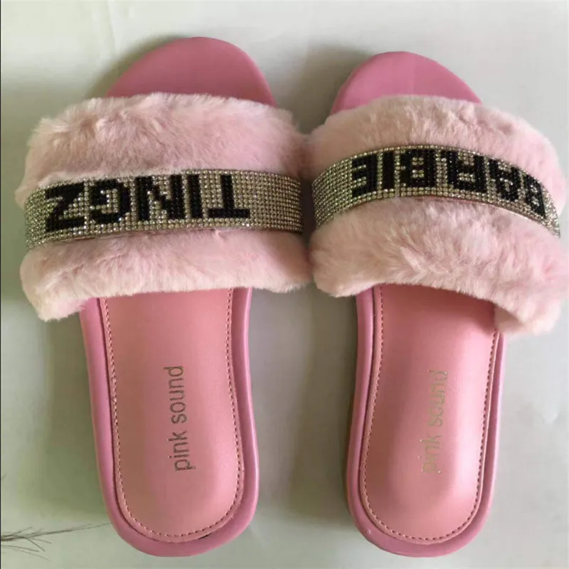 Женские шлепанцы; Zapatos De Mujer; модные розовые пляжные шлепанцы со стразами; обувь на плоской подошве; женские шлепанцы; Вьетнамки с открытым носком; большие размеры