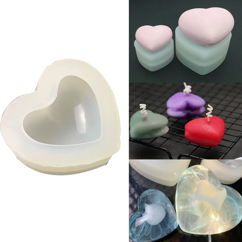 Heart Shape Cake Mould 3D DIY Dessert Making Tools Mold Love Pattern Silicone Mold Practical Cake Decorating Tools