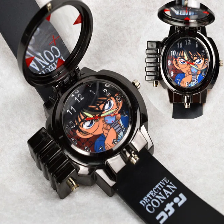 

Students Detective Conan Laser Watch Good Quality Watch Quartz Watch Chicken Watch