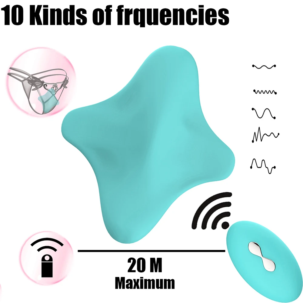 Dildo Vibrator Panties Clitoral Clit Masturbator Sex Shop Sexo Erotic Silicone Adult Wireless Remote Control Sex Toy for Women (18)