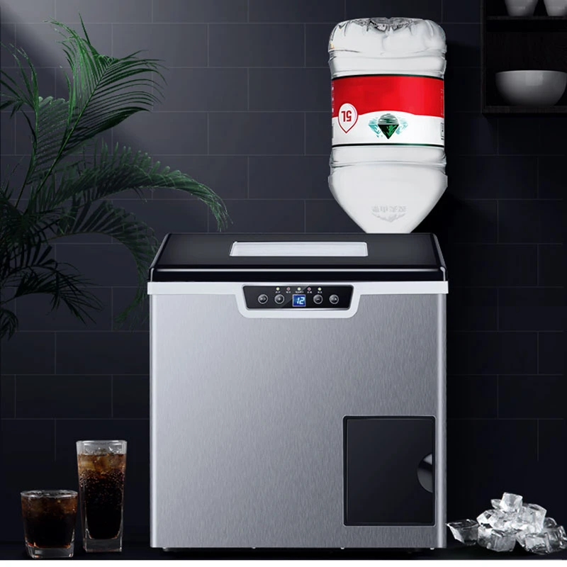 Zb b 40kg Ice Maker Commercial Milk Tea Shop Large Ice Cube Make Small Home Fully Automatic Ice Making Crushed Ice One Machine Ice Makers Aliexpress