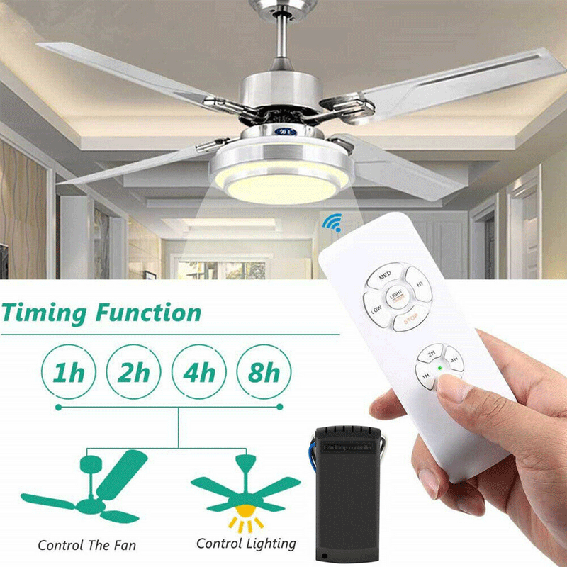 Universal Ceiling Fan Lamp Controller Kit Timing Wireless Remote Control 110v 220v Wireless Remote Switch Programmable Remote From Nimoci 28 65