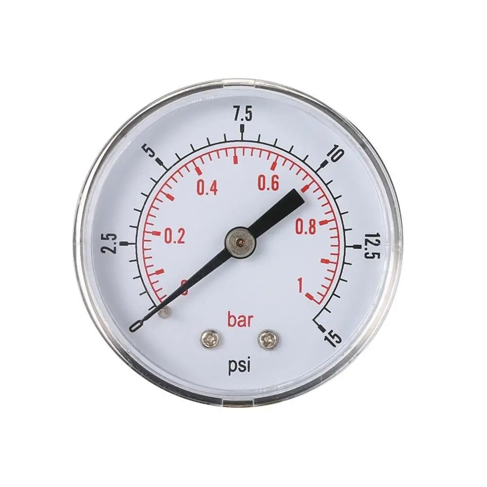 15psi Практичный бассейн спа-фильтр водяной манометр Мини 0-60 фунтов/кв. дюйм 0-4 бар TS-50 датчик давления топлива Датчик давления воды - Цвет: 15psi
