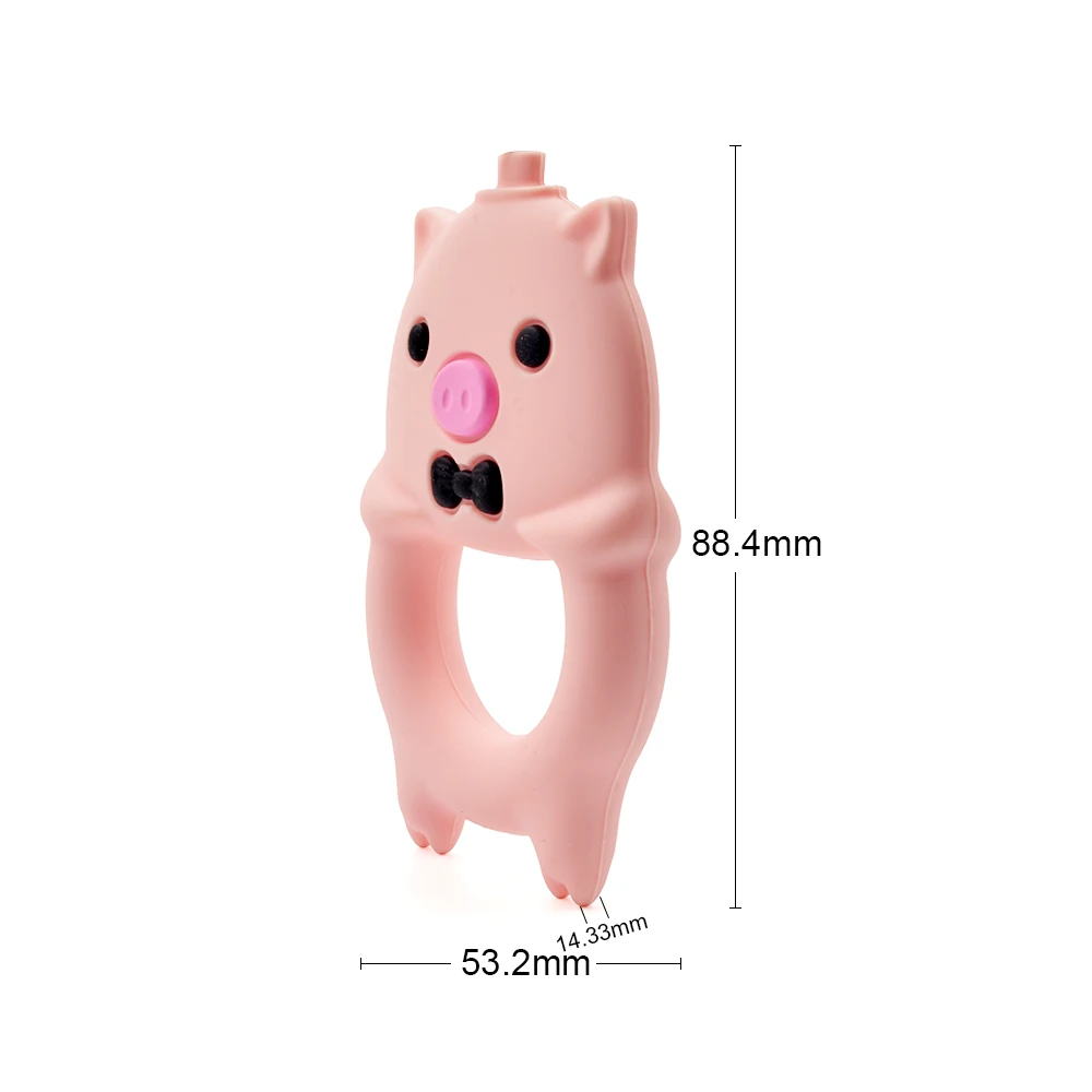 LOFCA Piggy Силиконовые Прорезыватели для зубов еда без бисфенола-а класс силиконовый кулон жевательные Подвески Соска с бусами цепочка ручная работа