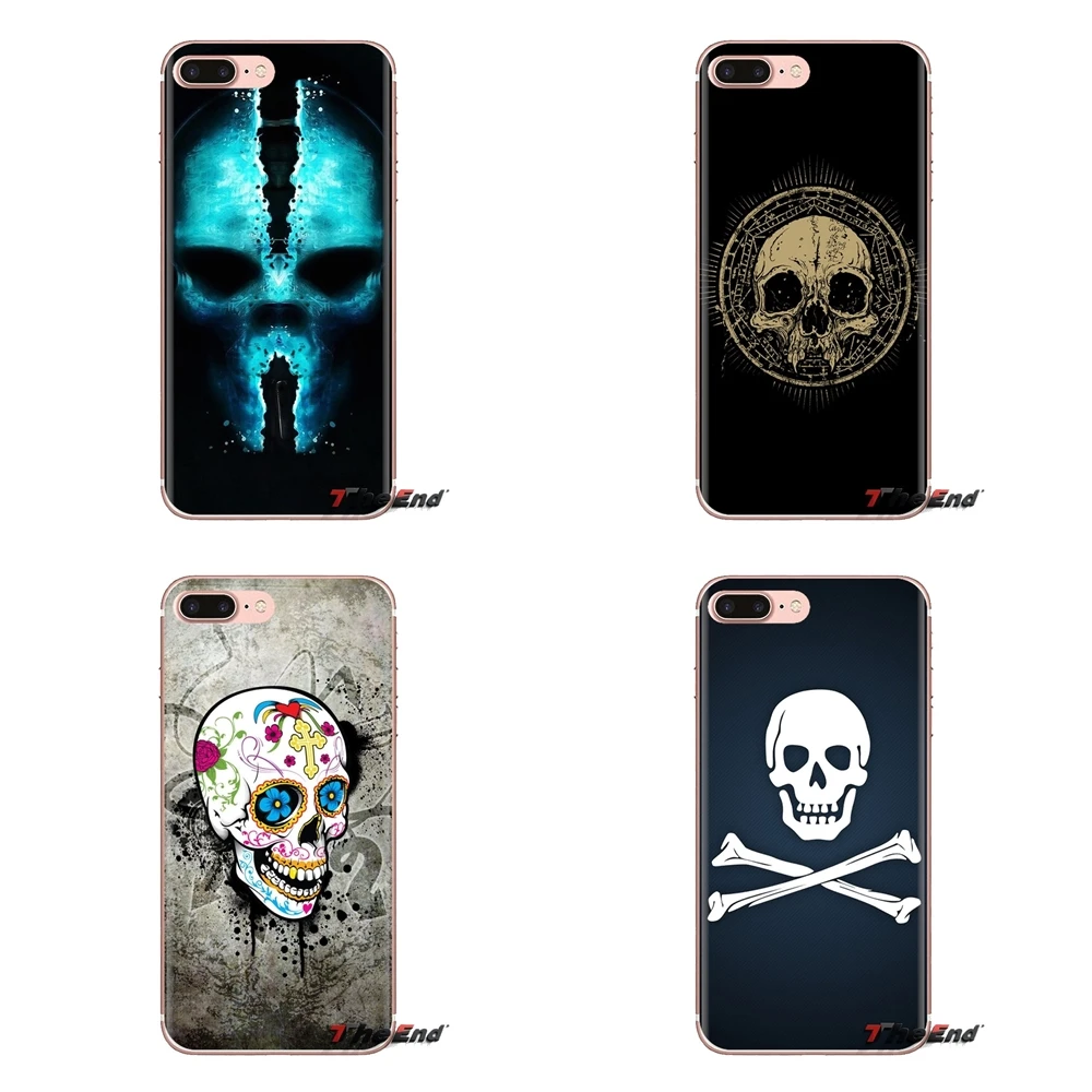 Мягкий прозрачный чехол для iPod Touch Apple iPhone 4 4s 5 5S SE 5C 6 6S 7 8 X XR XS Plus MAX Free 3D череп обои Mac