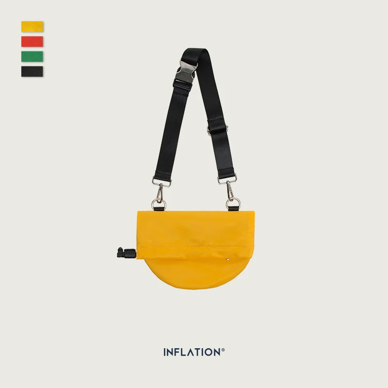Инфляционная брендовая многоразовая хозяйственная сумка модные конфеты однотонный с кулиской маленькая сумочка уличная унисекс дорожная сумка 240AI2019 - Цвет: yellow