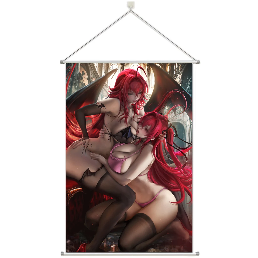 Gremory x Yuri Highschool DxD Alloy Fabric Wall Poster Scroll 60x90cm/24x36inches | Дом и сад