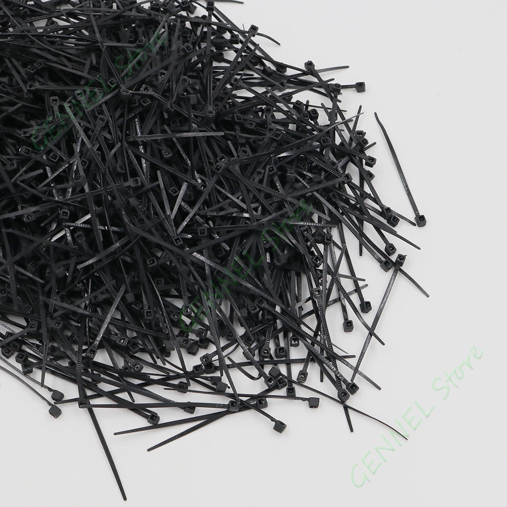 1000pcs 60mm x 1.8mm Nylon Cable Tie Wire Strap Zip Ties Home Office Computer Tidy Self-Locking cable ties nylon cable ties cable tie