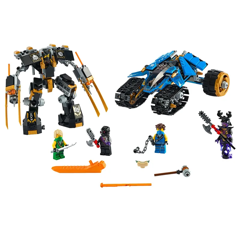 

610pcs New Ninjago Series Toys Thunder Raider Compatible Lepining Ninjago 71699 Building Blocks Toys for Children Birthday Gift