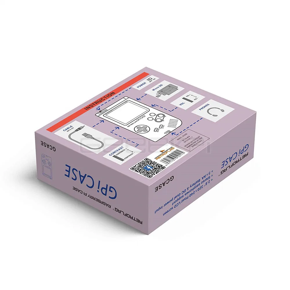 GeeekPi! Retroflag GPi Чехол комплект с 32 г Micro SD карты радиатор сумка для Raspberry Pi Zero/Zero W