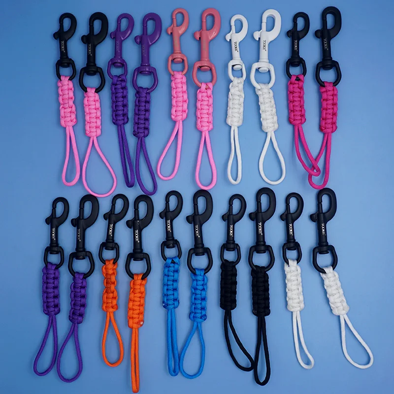 Scuba Stainless Steel Ended Bolt Snap Buckle Metal Clip Hook BCD Rope spring snap hook scuba diving accessories