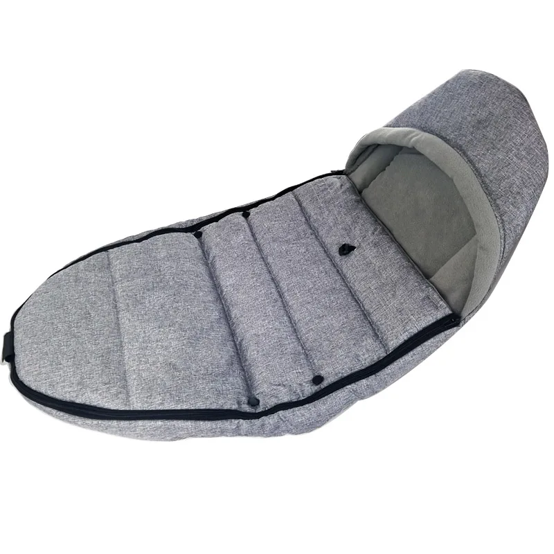 Linen gray Детская коляска зимний спальный мешок ветрозащитный чехол двусторонняя молния для Bugaboo yoyo коляска теплая муфта для ног Аксессуары для коляски - Цвет: Linen gray