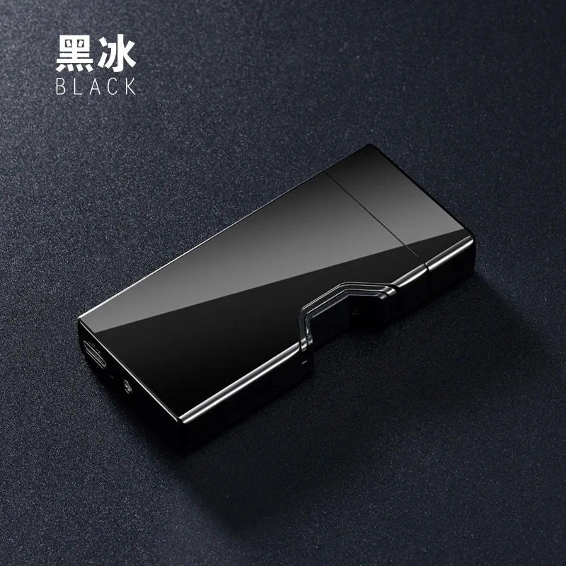 Лазерная электронная USB Зажигалка с инфракрасным зажиганием, двойная дуговая зажигалка, перезаряжаемая зажигалка для мужчин, подарки, Бесплатный Лазерный Логотип, сделай сам
