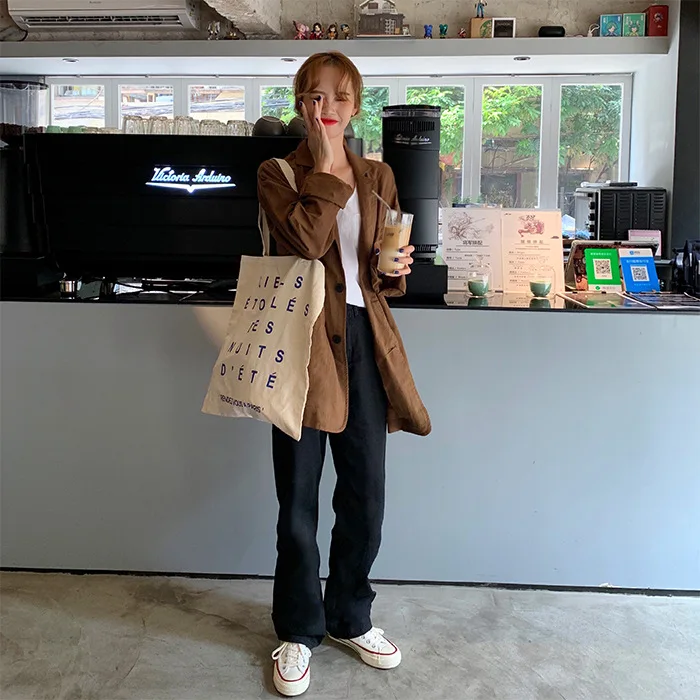 

Price Control 48 Photo Shoot Net Price 6261 # Early Autumn Korean Series Simple Suit Jacket Three Standard Completed Checked