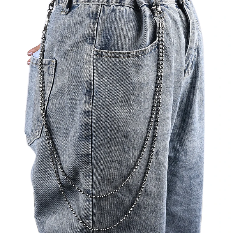 Цепочка для ключей с кольцом подвеской в уличном стиле цепочка кошелька