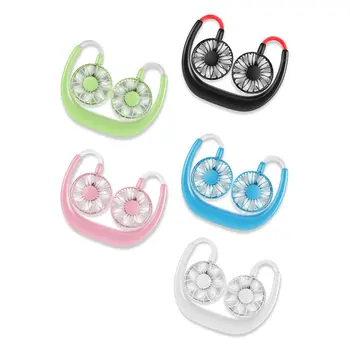 

Portable Lazy Halter Mini Fan Outdoor Travel Hanging Neck Fan USB Rechargeable Sports Fan Air Cooler Home Office Foldable Fan