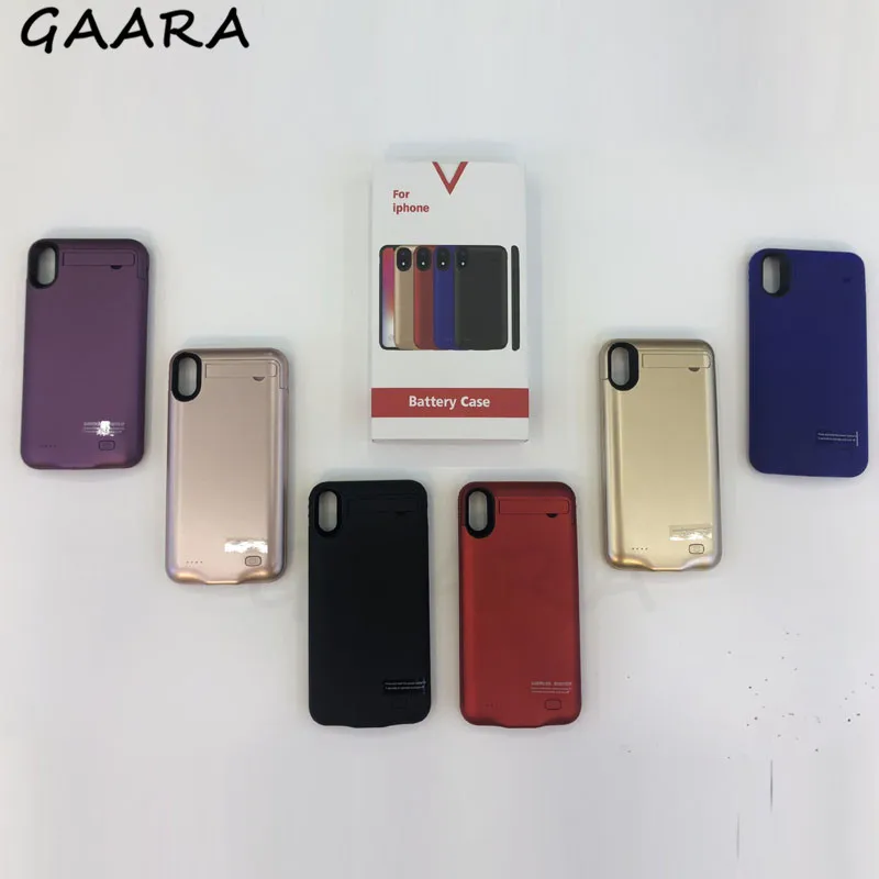 4200mAh 5200mAh аккумулятор зарядный чехол для iPhone X S Max беспроводной внешний резервного копирования высокой емкости банк чехол для iPhone X XR