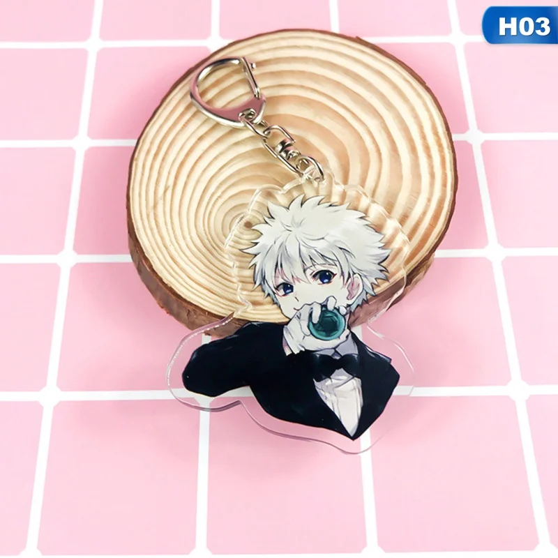1 шт. Аниме Охотник х сумка для охотников брелок мультяшная фигурка Killua Zoldyck Kurapika двухсторонняя акриловая подвеска брелоки