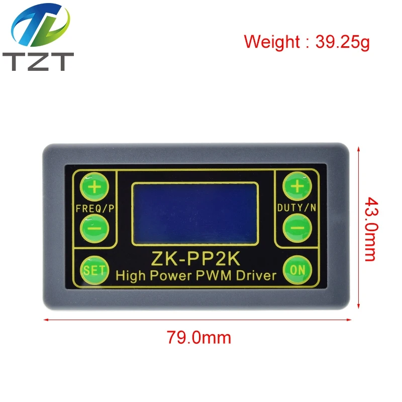 ZK-PP2K PWM DC 3 ~ 30V 12V 24V регулятор скорости двигателя 8A 150W регулируемый светодиодный
