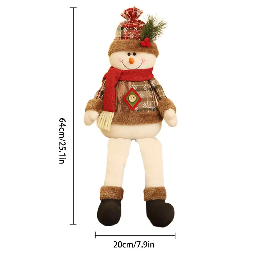 Рождественские украшения Санта-Клаус, старый человек, снеговик, лось, украшения, подарочная игрушка, елочные украшения для дома, Navidad Natal - Цвет: 2