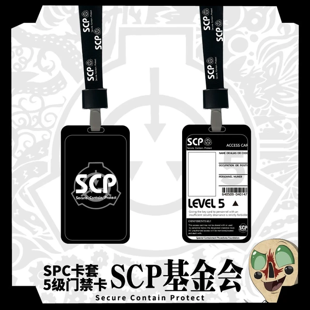 SCP Foundation Card Key Card Sticker Mug Notebook 