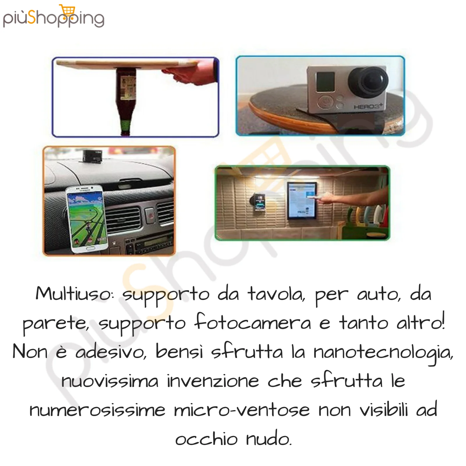 Поддержка CELLULARE AUTO UNIVERSALE NO MAGNETICO NANOTECNOLOGIA MULTIUSO|Держатели для напитков| |