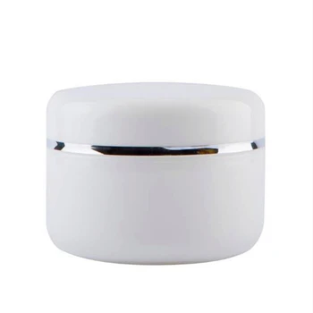 

5 Pcs White Refillable Bottles Plastic Empty Makeup Jar Pot Travel Face Cream Lotion Cosmetic Container 20/30/50/100/150/250g