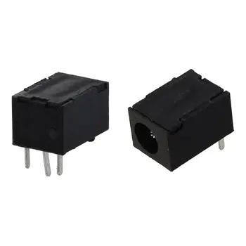 

10 Pcs Black 3 Pin 3.5mm x 1.3mm DC Power Jack Socket PCB Mount