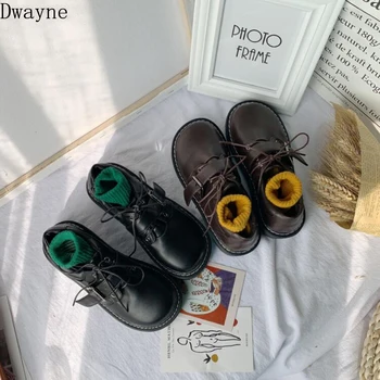 

2019 new retro Harajuku style small leather shoes female students wild ulzzang big shoes flat soft sister single shoes tide