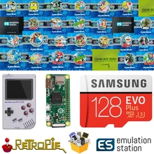 128 ГБ Retropie эмуляционная станция SD-карта для вашего GPi чехол Raspberry Pi Zero 14000 + игры FC NES SNES GBA PS NEOGEO ATARI LYNX