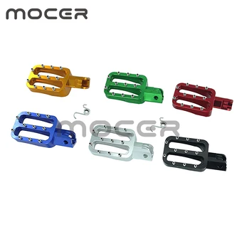 

6 Colors Motocross Foot Pedals Pegs Motorcycle Accessories Rests Fit For CRF50/150 KLX110 TTR110 Pit Dirt Bike CNC-136