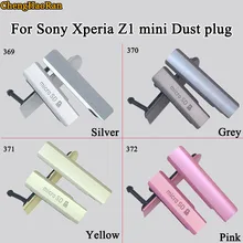 ChengHaoRan микро CD USB порт для зарядки пылезащитный чехол для sony Xperia Z1 Мини пылезащитный Разъем sim-карты
