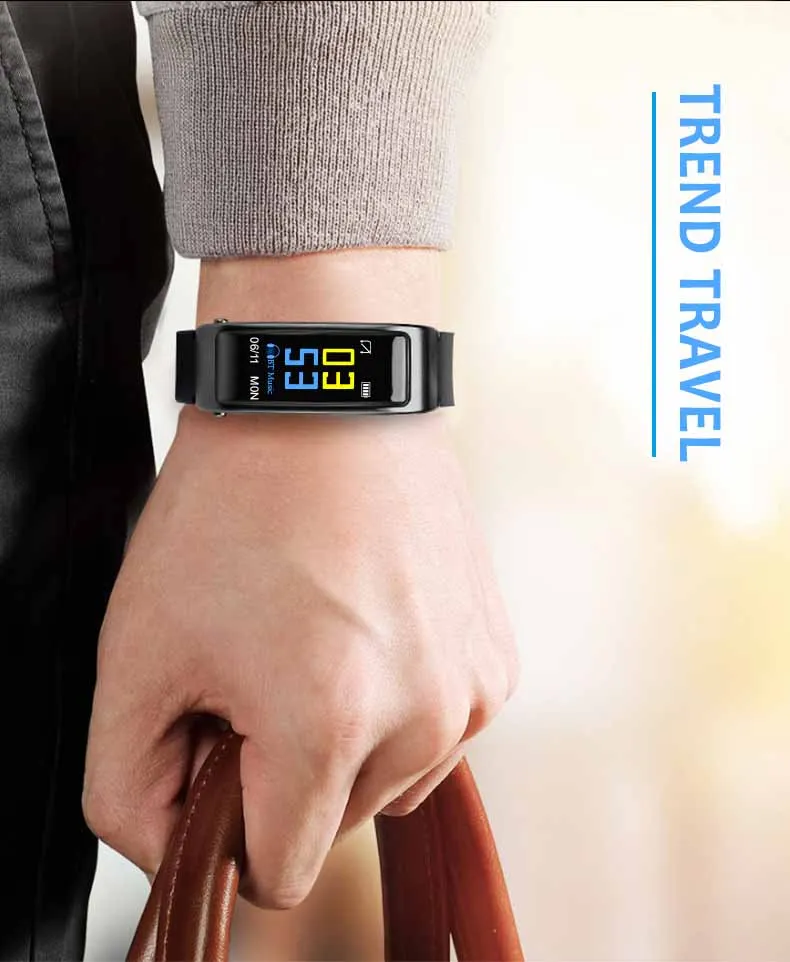 Talkband Y3 Plus Smart Watch with Earphone Heart Rate Sleep Monitor Bluetooth Call Music Smartwatch for Business Sports Headset